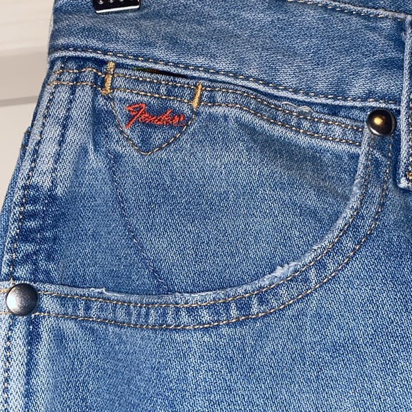 NWT Wrangler X Fender Loose Destructed Mom Jean - Picture 7 of 12